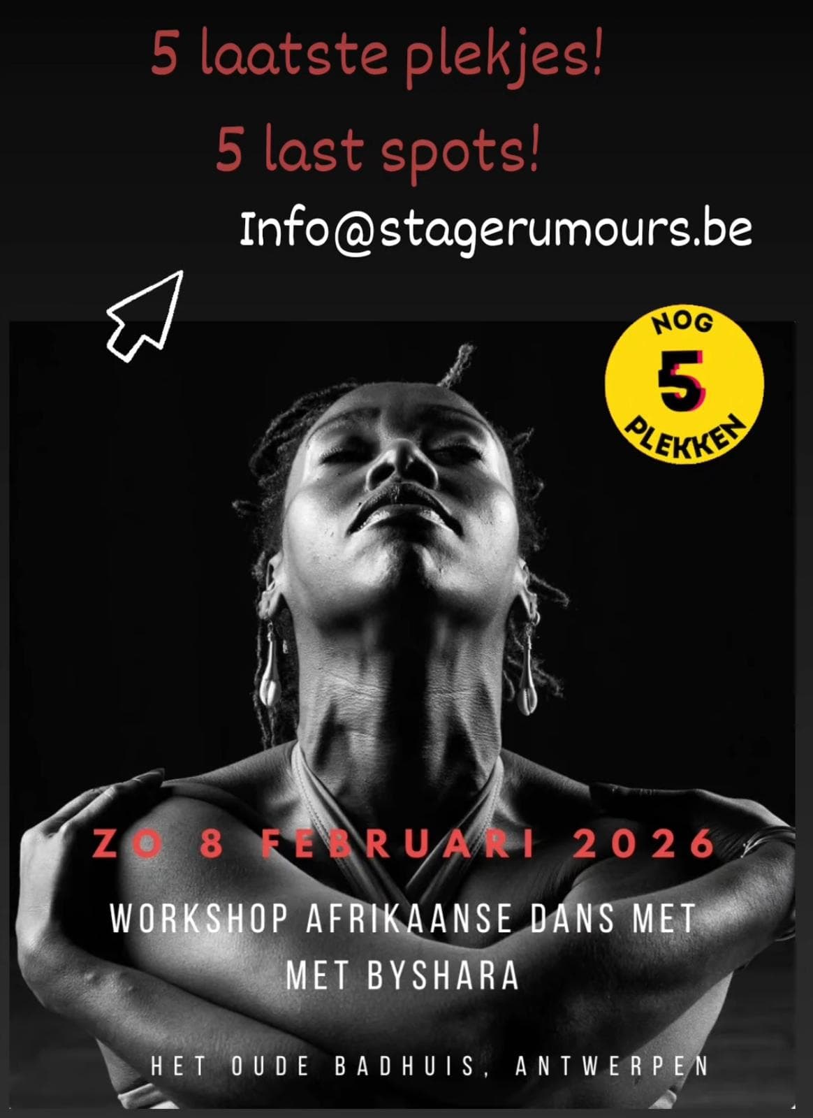 Workshop Afrikaanse Dans met Byshara
